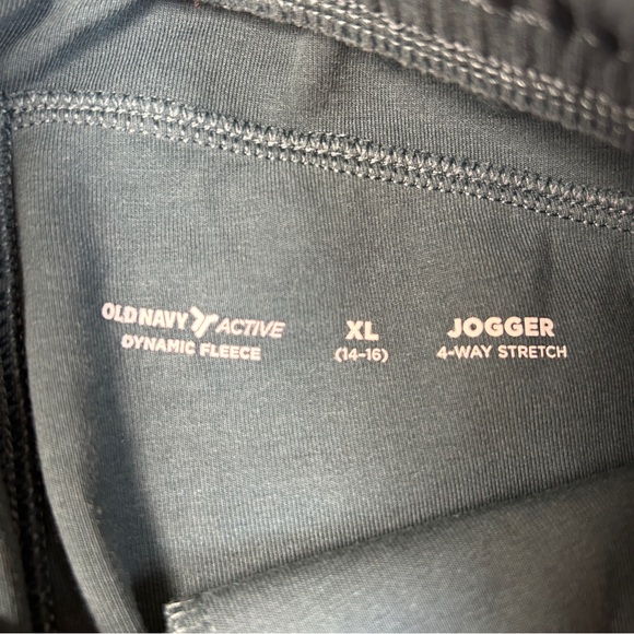 (2) Old Navy Dynamic Fleece Jogger Sweatpants For Boys Gray Green Size XL(14-16) - Picture 6 of 14